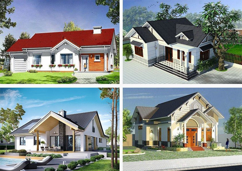 Nhung mau nha cap 4 dep khien nhieu nguoi muon bo pho ve que