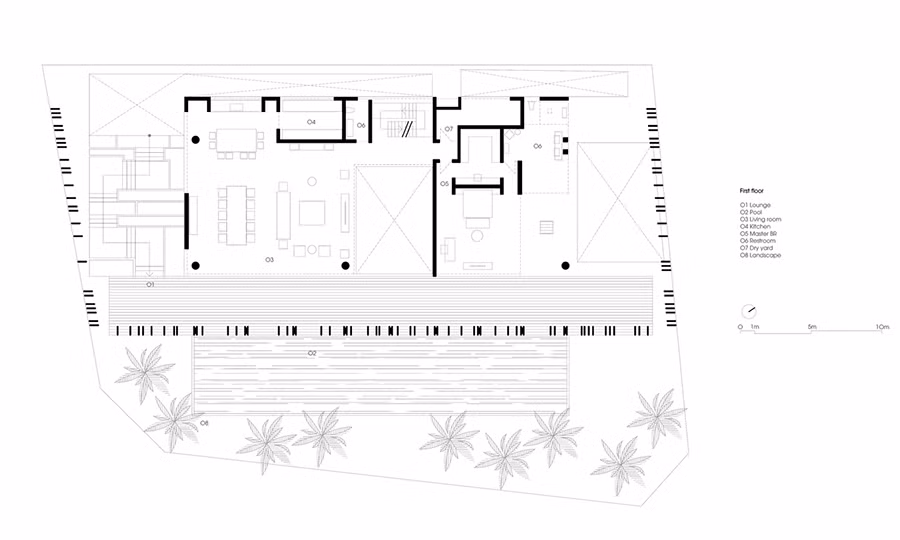 Biet thu hien dai du thua khong gian xanh o 
