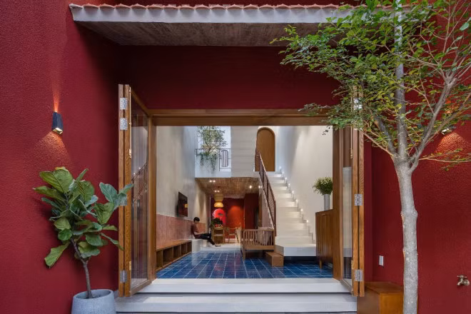 Kham pha ngoi nha co vuon rau tren mai doc-Hinh-2