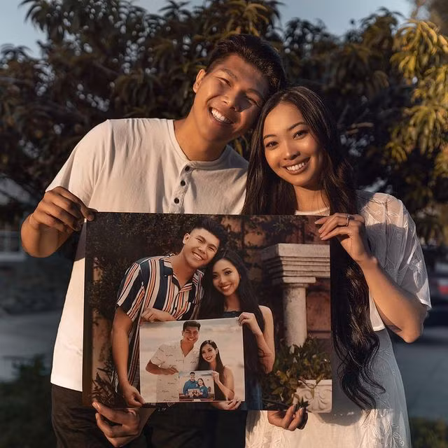 Vo chong chup anh theo phong cach 