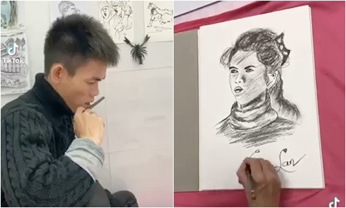 YouTuber chăn bò Soytiet trổ tài hội hoạ ảnh 1