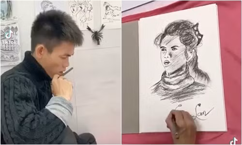 YouTuber chăn bò Soytiet trổ tài hội hoạ ảnh 1