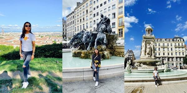 ạn trai giúp Mai lưu giữ những khoảnh khắc tuyệt đẹp tại trung tâm thành phố Lyon.