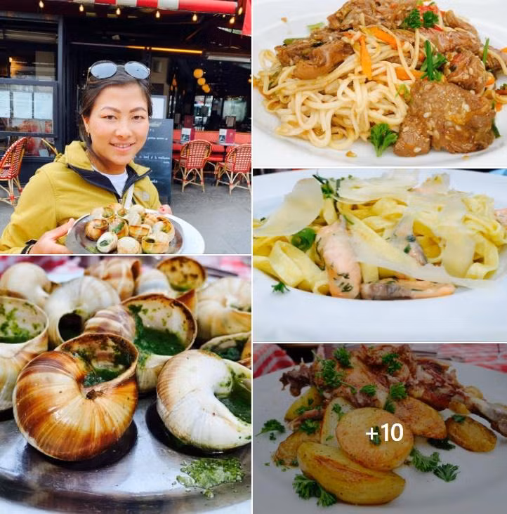 Ngoài đặt chân đến các địa danh nổi tiếng, cặp đôi còn khám phá ẩm thực đa dạng nơi đây.