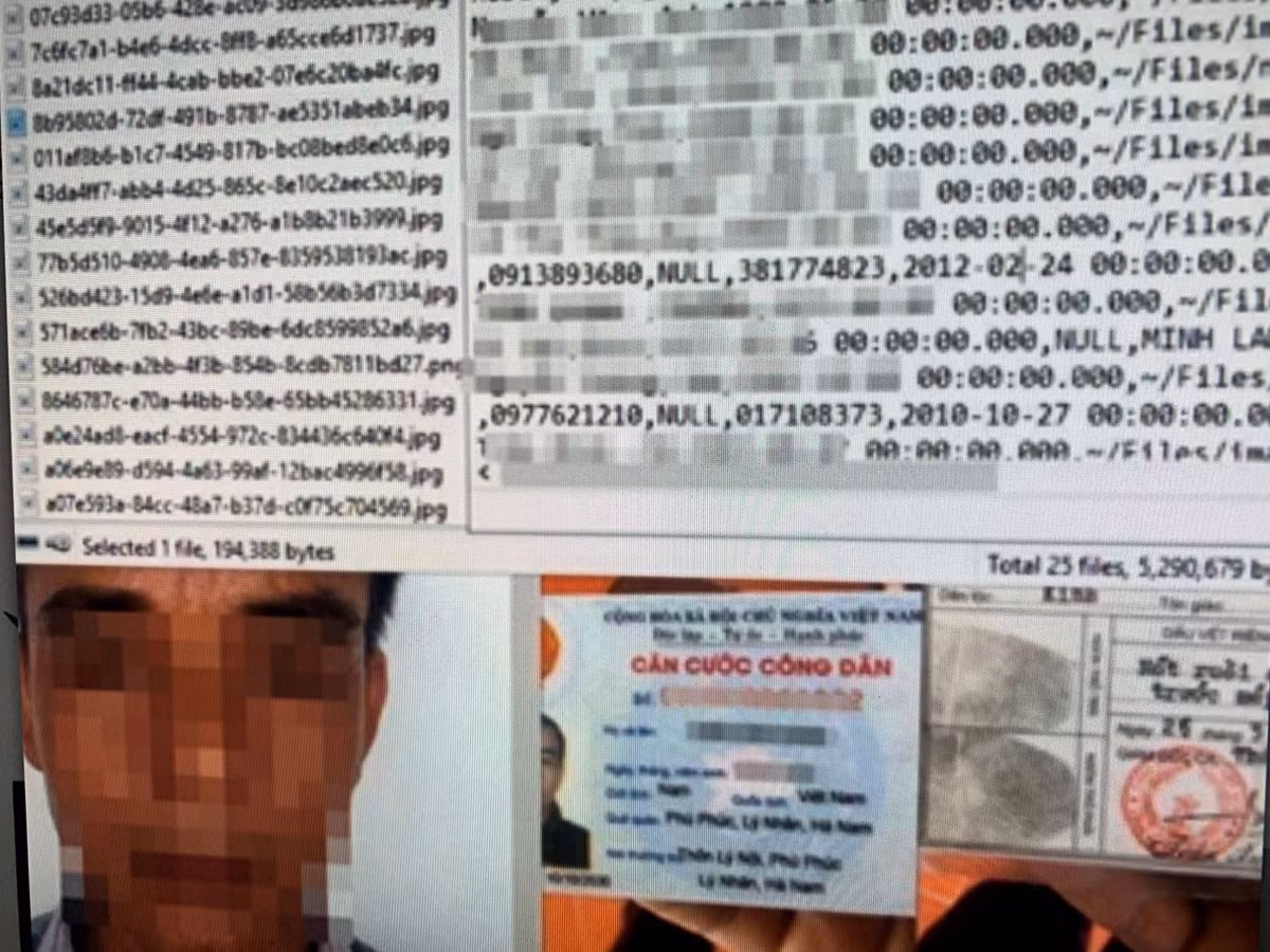 Nguon goc cua hang nghin CMND Viet rao ban tren mang