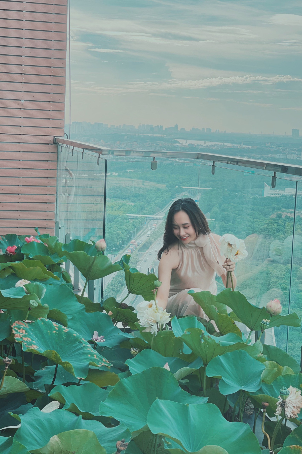 Ho sen trong can penthouse cua a khoi DH Kinh te Quoc dan-Hinh-2