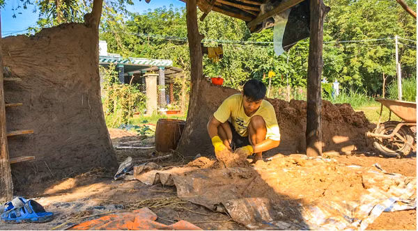 Vo chong 9x lam nha dat dep van nguoi me, chi phi chi 50 trieu