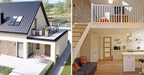 9 mau nha cap 4 gac lung dep, chi phi chi tu 300 trieu dong