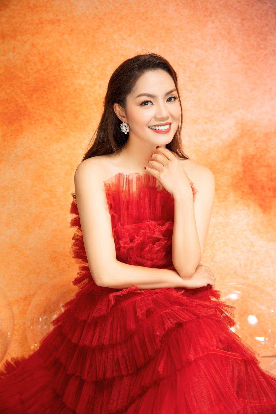 Ca si Nguyen Ngoc Anh ngot ngao tuoi 40 ben con gai