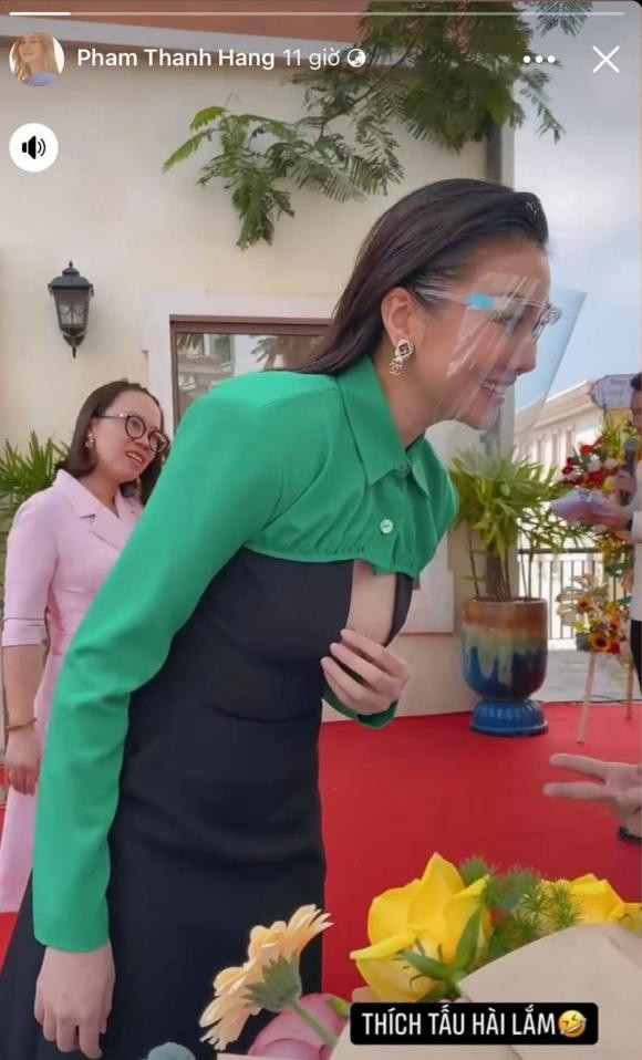 Thanh Hang dien dam ho bao khien vong 1 nhu chuc 