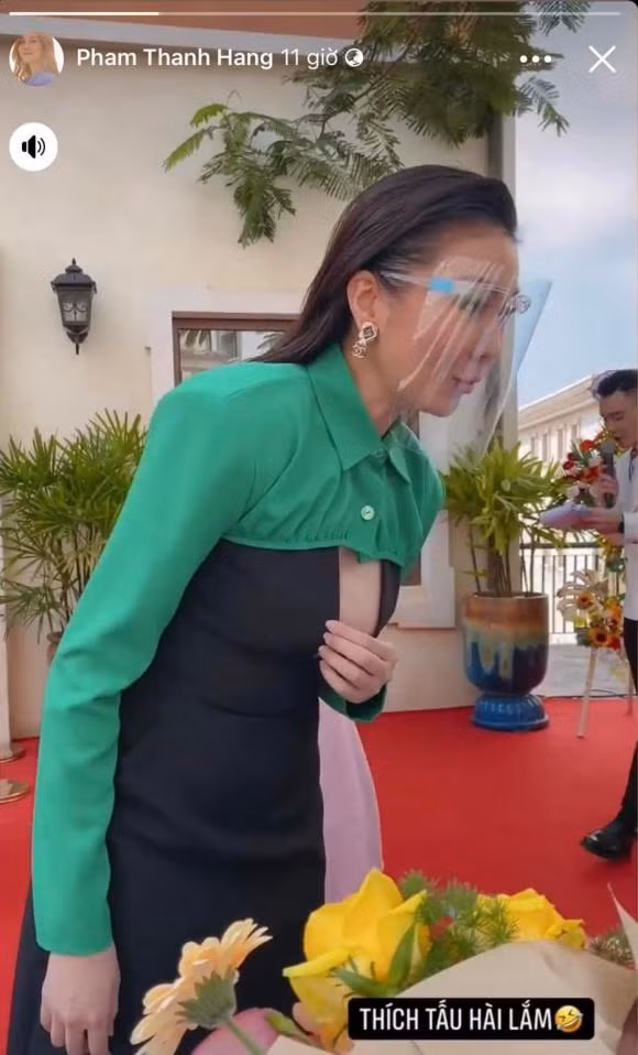 Thanh Hang dien dam ho bao khien vong 1 nhu chuc 