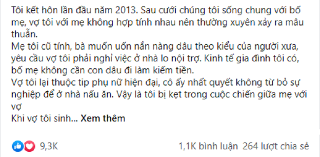 Chong mang vo cu thieu trach nhiem nhung khi co dua cuon so ra, moi chuyen lien sang to