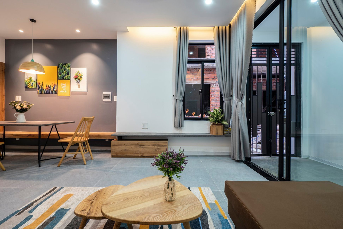 Ngoi nha o Da Nang, muon den cac phong phai qua chiec “cau vat veo”-Hinh-9