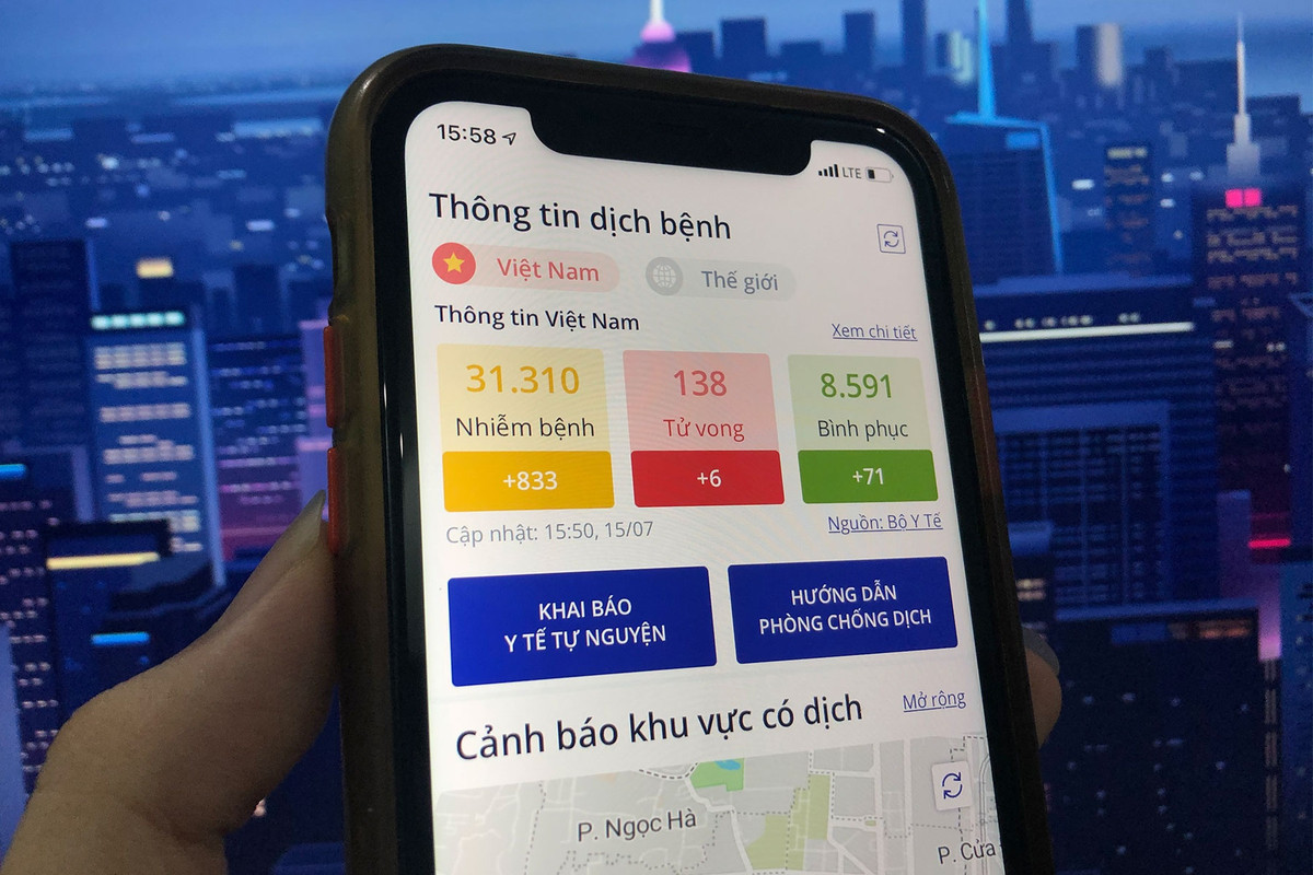 Giao diện chính của NCOVI cho phép theo dõi số liệu dịch Covid-19 tại Việt Nam và trên thế giới (ca nhiễm, ca tử vong, ca bình phục). Người dùng cũng có thể khai báo y tế, cập nhật thông tin sức khỏe hàng ngày và gửi phản ánh đến đường dây nóng nếu có trường hợp nghi ngờ tiếp xúc, nhiễm virus.