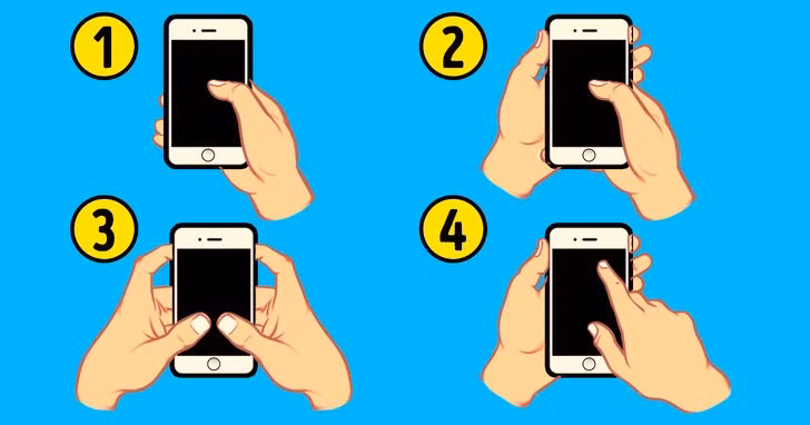 Nhin kieu tay cam dien thoai biet ngay tinh cach cua ban