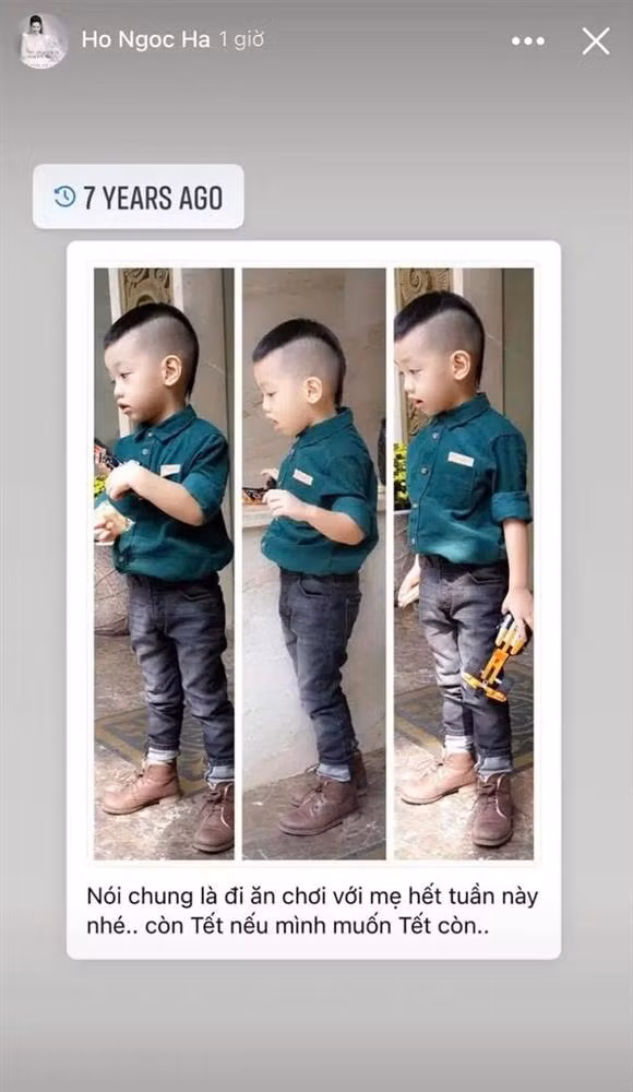 Ho Ngoc Ha chia se hinh anh chat choi khi moi 4 tuoi cua Subeo