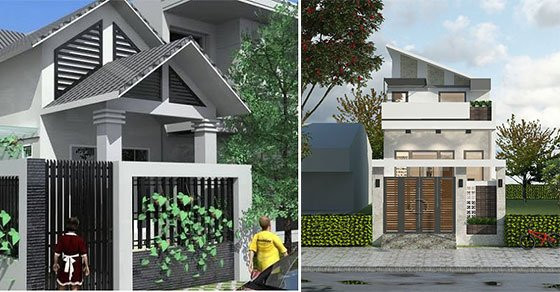 9 mau nha ong 1 tang gac lung dep me ly