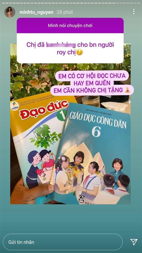 Khi bi hoi chuyen nhay cam Minh Tu dap tra cuc gat