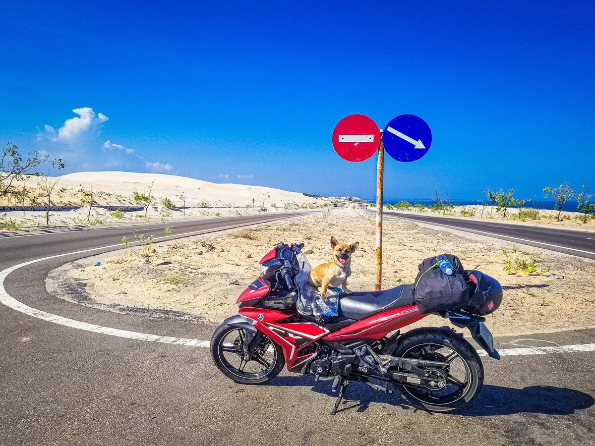 Chu dua cho cung di phuot xuyen Viet bang xe may-Hinh-2