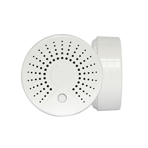  Onecam SM-01W có mức giá gần 700.000 đồng, đáp ứng đủ những yêu cầu của thiết bị báo cháy thông thường với cảm biến khói, còi báo lên đến 90 dB, tự động thông báo đến điện thoại thông qua kết nối Wi-Fi. Ngoài ra, thiết bị có thể tự động tắt quạt thông gió, bật máy bơm cứu hỏa. Onecam SM-01W dùng pin lithium, có thể kết nối với ứng dụng Smartlife cả trên Android lẫn iOS. Ảnh: ONECAM.