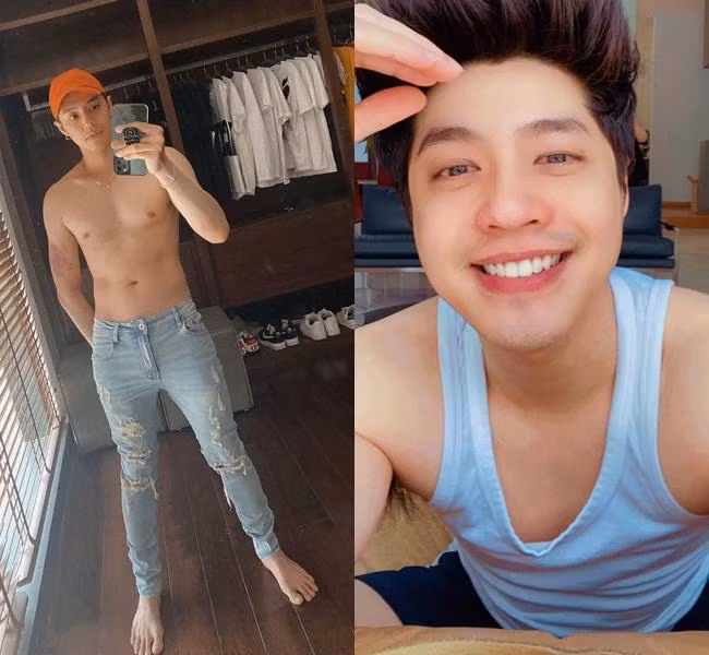 Noo Phước Thịnh không còn "mỏng manh" như nhiều năm về trước. Anh thay đổi ngoại hình khá ấn tượng nhờ việc tập gym. Mùa dịch kéo dài này khiến nam ca sĩ tăng cân, song hình ảnh cho thấy body vẫn rất "ổn áp".