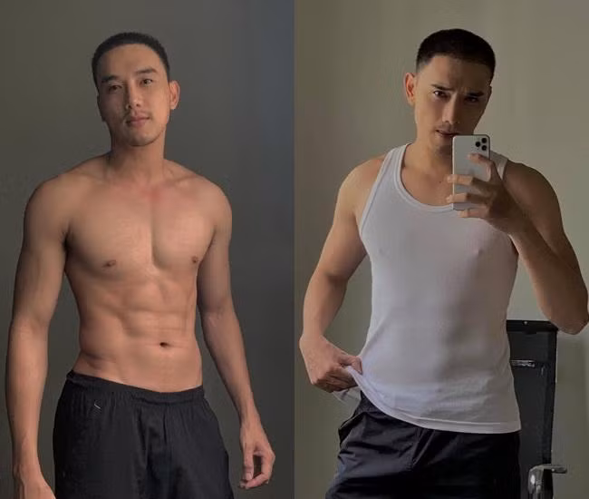 Không còn lời nào để khen body cực phẩm của Thuận Nguyễn trong mùa dịch. Ngay cả khi nam diễn viên mặc áo, múi bụng vẫn hiện lên khá rõ ràng.