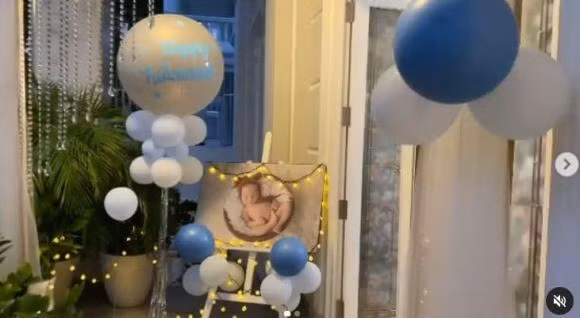 Hinh anh chua tung cong bo trong tiec day thang cua chau ngoai Minh Nhua-Hinh-6