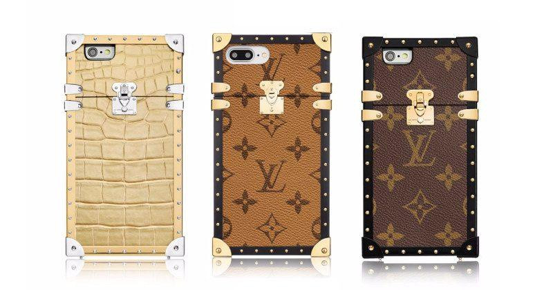 Hãng thời trang Louis Vuitton cũng từng ra mắt ốp lưng cao cấp cho iPhone 7 Plus có tên Eye-Trunk. Với giá 5.500 USD, chiếc ốp có thiết kế vuông vức, làm từ da cá sấu và móc khóa mô phỏng những mẫu túi xách của hãng này. Ảnh: Slashgear.