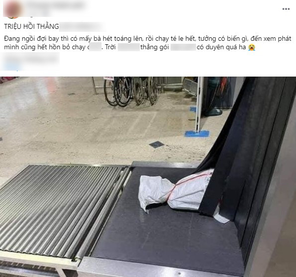 Xuat hien vat the la o san bay khien khach hang bo chay