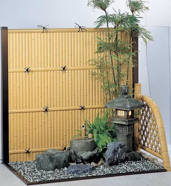 Góc vườn mini phong cách nhật, nó không cầu kỳ nhưng cách bố cục thì rất cân đối và chặt chẽ