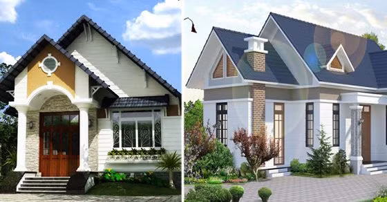 9 mau nha cap 4 mai thai co san vuon dep, gia duoi 500 trieu dong