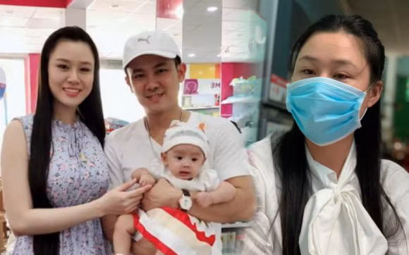 Phuong Vy phan no khi chong bi ghep cap voi vo Van Quang Long