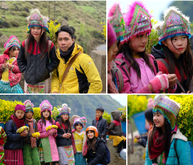 Gap nhung be gai xinh xan tren cung duong phuot Ha Giang-Hinh-2