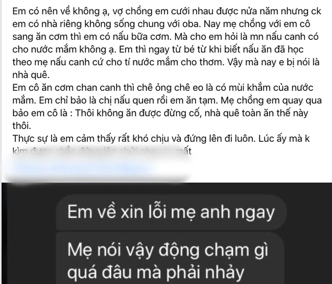 Tôi đứng dậy ngay khỏi mâm cơm sau một lời nhận xét của mẹ chồng Toi dung day ngay khoi mam com sau mot loi nhan xet cua me chong