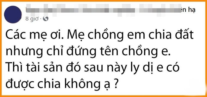 Nang dau thac mac dat chong duoc me cho lieu co duoc huong khi ly hon