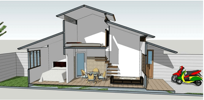 Man nhan voi 3 mau nha cap 4 co gac lung voi chi phi 200 trieu-Hinh-4