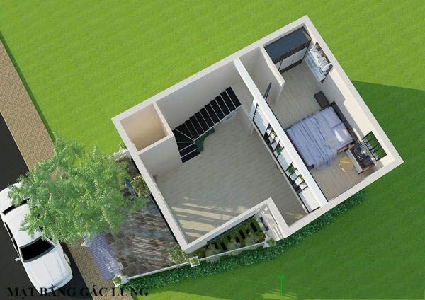 Man nhan voi 3 mau nha cap 4 co gac lung voi chi phi 200 trieu-Hinh-2