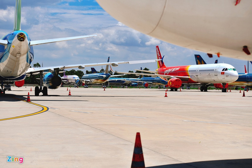 Cả tháng 7, sáu hãng hàng không Việt thực hiện 3.772 chuyến bay, chỉ nhỉnh hơn 145 chuyến so với thời điểm tháng 4/2020.