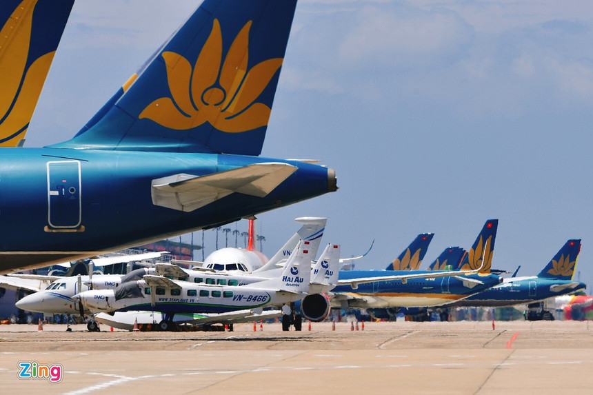 Cũng trong tháng 7, Vietnam Airlines là hãng bay thực hiện nhiều chuyến nhất, nhưng chỉ ở mức 1.522 chuyến bay, giảm 79% so với tháng trước và giảm 84,8% so với cùng kỳ.