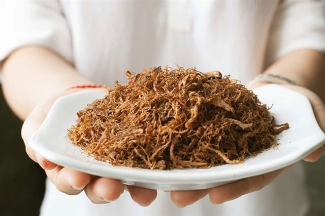 Cách làm ruốc nấm hương chay cực đơn giản Cach lam ruoc nam huong chay cuc don gian