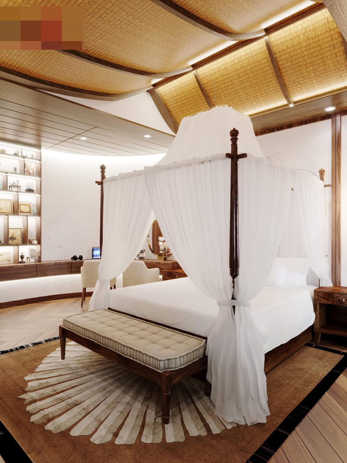 Phòng ngủ phương Tây sang, xịn khiến ai cũng mê đắm.