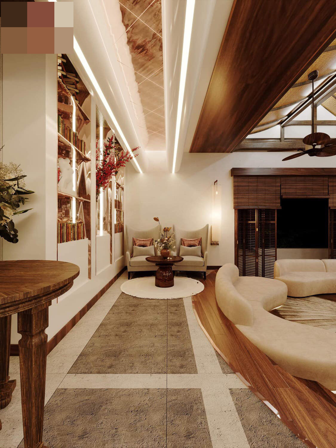 Mỗi một góc nhà đều mang trọn tâm huyết của vợ chồng gia chủ, đảm bảo tinh thần luôn thư giãn, xua tan mệt mỏi và đề cao tính chất hưởng thụ cuộc sống.