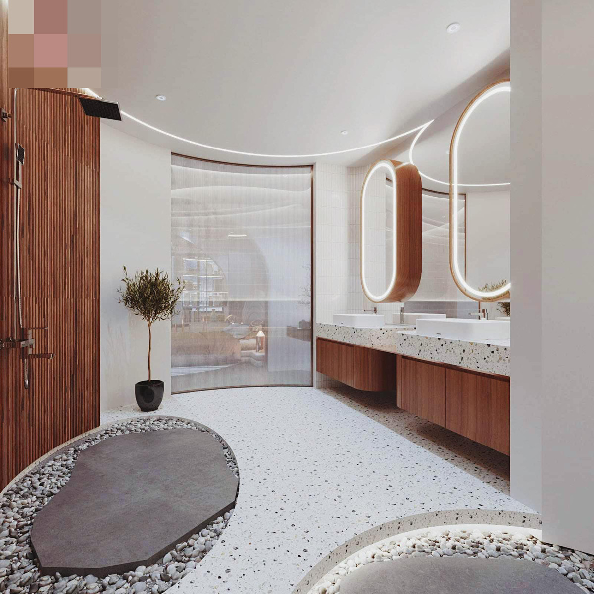 Phòng tắm 5 sao, gây choáng ngợp cho ai bước vào.