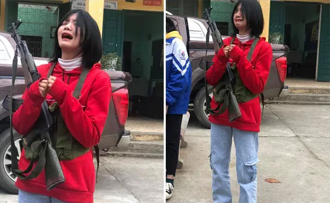 Ly do khien nu sinh bat khoc khi phai hoc Quoc phong