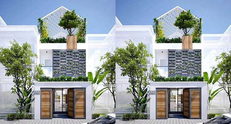 Mau thiet ke nha ong 2 tang dep nhu biet thu khien ai nhin cung me