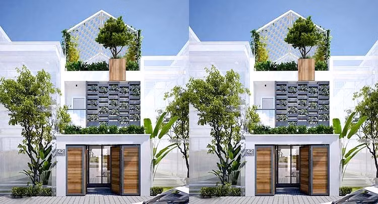 Mau thiet ke nha ong 2 tang dep nhu biet thu khien ai nhin cung me