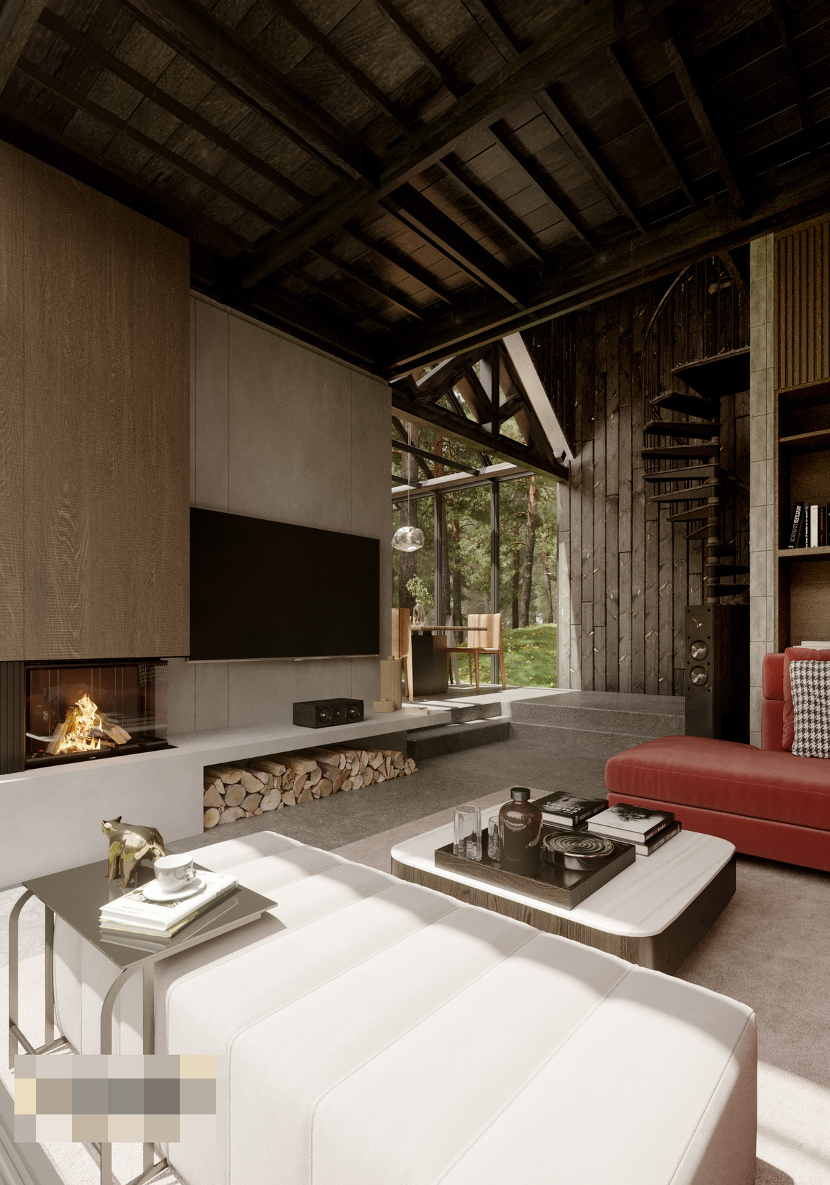 Ngôi nhà gỗ trong rừng thông ở Lâm Đồng đẹp đến mê người