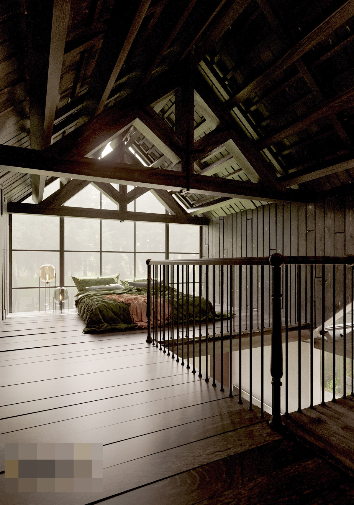 Ngôi nhà gỗ trong rừng thông ở Lâm Đồng đẹp đến mê người