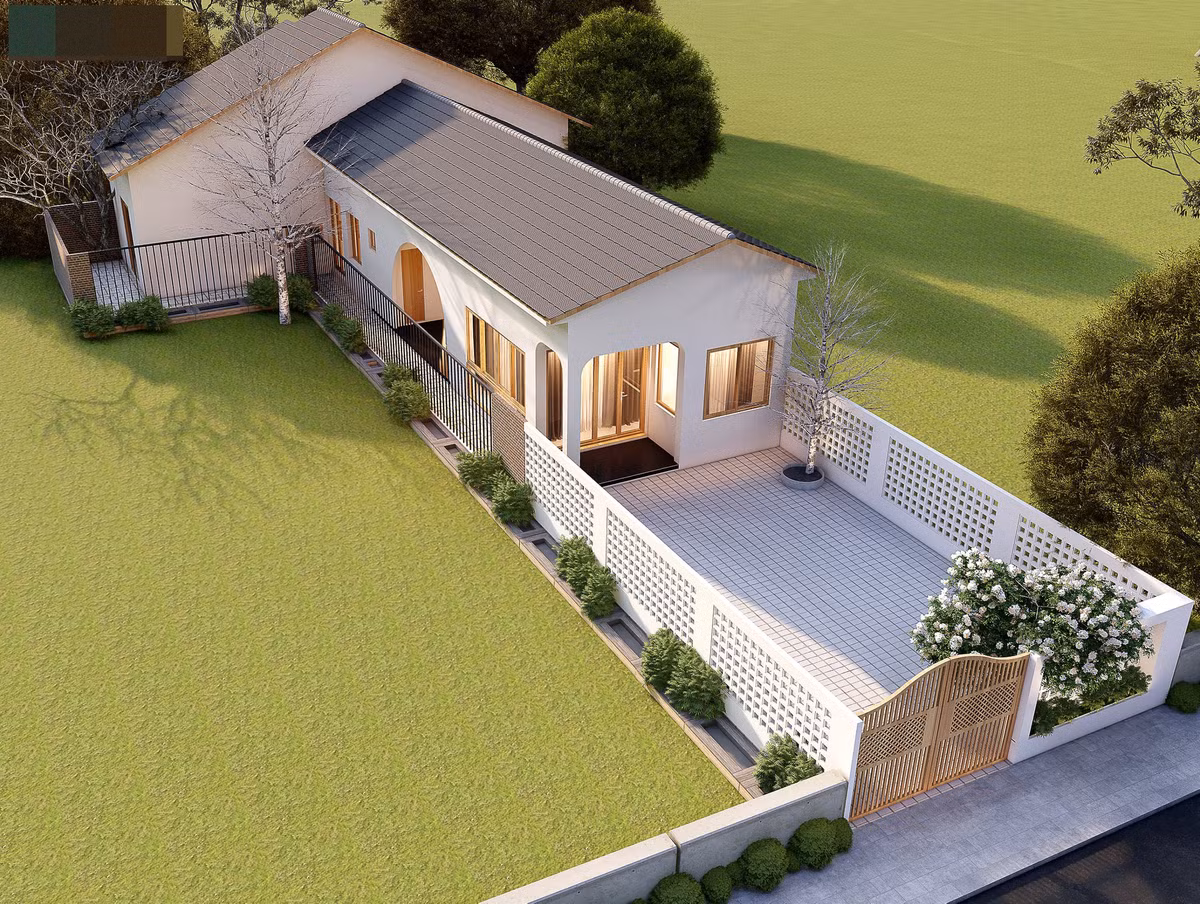 Mái Nhật có độ dốc nhỏ nên được gọi là mái lùn. Nhà mái này có thể mở ra nhiều hướng khác nhau hoặc thiết kế theo kiểu giật cấp tạo các lớp xếp chồng lên nhau.