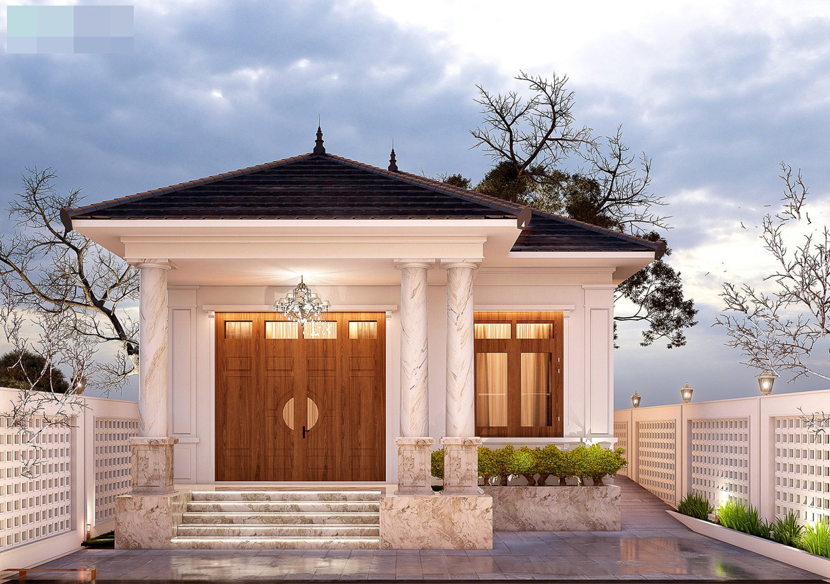 Mái ngói dốc Nhật không những đẹp mà còn độc đáo, mới mẻ, là sự kết hợp hài hòa giữa phong cách nhà mái Thái và mái ngói dốc châu Âu cổ điển.